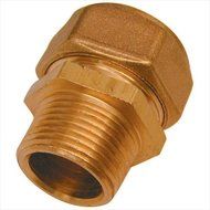 TekSupply WF6116 TekCoil K x MPT Compression Fitting 0.75 in x 0.75 in