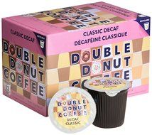 Double Donut&nbsp;Classic Decaf Coffee, in Recyclable Single Serve Cups for Keurig K-Cup Brewers, 24 Count N8