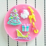 WilsonBaking Love Collection - Christmas Decorations Mold Decorations Silicone Mold Silicone Fondant Lace Molds... N3