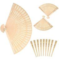 Sandalwood Foldable Fan Home Summer Cool Tool Baby Shower Gifts Wedding Decorating Favors (48) N2