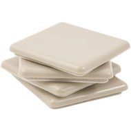 Self-Stick, Square Heavy Furniture Sliders for Carpeted Surfaces (4 piece) - 2-1/2 Square SuperSliders by Super...