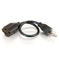 C2G / Cables To Go 29930 16 AWG Outlet Saver Power Extension Cord for NEMA 5-15P to NEMA 5-15R (4 Feet, Black)