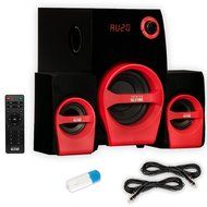 Theater Solutions TS215 Home 2.1 Speaker System with Bluetooth FM Tuner USB and 2 Ext. Cables