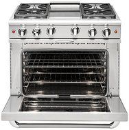 Capital MCR366L Precision 36&quot; Stainless Steel Liquid Propane Sealed Burner Range - Convection