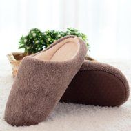 AutumnFall Women Soft Warm Indoor Candy Colors Cotton Slippers Home Anti-slip Shoes (40, Pink) N15