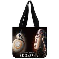 ARTSWOW Star Wars Millenium Falcon Cover Custom Eco Reusable Canvas Tote Bag Shopping Bags (2 Sides) N3