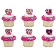 12 Barbie Sweet Sparkles Ring Party Favor Cupcake Ring