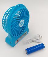 O-Best Batteries/USB Powered Portable Mini Air Conditioning Fan Chargeable Hand-held No Leaf Fan Air Conditioner... N10