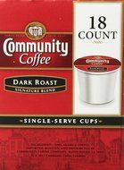 Community Coffee Dark Roast, K-Cup for Keuirg Brewers, 18 Count N6