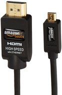 AmazonBasics High-Speed Micro-HDMI to HDMI Cable 2 Pack - 3.3 Feet (1 Meter) Supports Ethernet, 3D, and Audio... N2