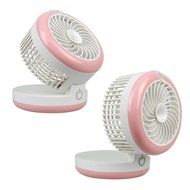 BearsFire&reg; USB Mini Cooling Misting Fan Portable Water Spray Fan Rechargeable Humidifier Personal Fan Desktop... N10
