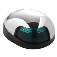 Attwood Quasar 2-Mile Deck Mount, Green Sidelight - 12V - HIPP/Chrome Housing w/Black Base consumer electronics