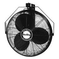Air King 9518 18&quot; 1/6 HP Industrial Grade High Velocity Wall Mount Fan