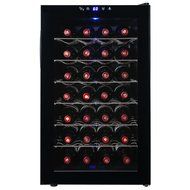 AKDY&reg; 28 Bottle Single Zone Thermoelectric Freestanding Wine Cooler Cellar Chiller Refrigerator Fridge Quiet Operation N2
