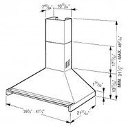 Smeg KD120XU 48" Classic Series Opera Wall Hood with 770 CFM 2 Halogen Lights Stylish Ergonomic Control Knobs...