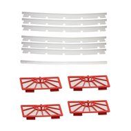 SHP-ZONE Filters + 6 compatible Blades and 1 Squeegee Replacement For Neato xv-11 xv-12 xv-14 xv-15 xv-21 XV Signature... N2