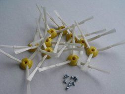 SHP-ZONE 10 x Side Brush 3-armed &amp; 10 x Screw for iRobot Roomba 500 600 700 Series 510 530 532 535 540 545 550... N2