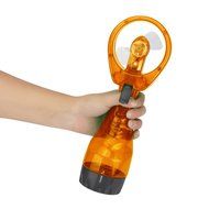 AMA(TM) Personal Portable Handheld Mini Fan Two Leaves Battery Operated Air Conditioner Cooler (White) N29