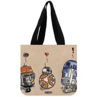 ARTSWOW Star Wars Millenium Falcon Cover Custom Eco Reusable Canvas Tote Bag Shopping Bags (2 Sides) N4