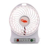 Happy-top&reg; 4-inch Vanes 3 Speeds Mini Hand Held Portable USB Fan with 18650 Rechargeable Battery and USB Cable... N11