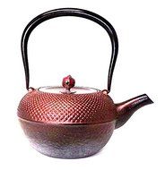 Naubu Iron Kettle Hosoguchi Circle Hail Copper Lid Pearl Pink 1.6L（japan import） N2