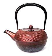 Naubu Iron Kettle Hosoguchi Circle Hail Copper Lid Pearl Pink 1.6L（japan import） N3