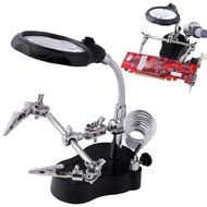 EUBEST New 3.5x12x 3rd Helping Hand Magnifying Soldering LED Iron Stand Lens Magnifier by EUBEST