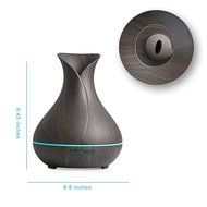 REIDEA 400ml Essential Oil Diffuser, Quiet Ultrasonic Cool Mist Humidifier with 7 Colors LED Waterless Auto Shut-off... N8