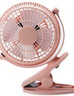 LBLI Desktop Fan For Chlidren Chargeable Fan Clip Base 2 Speeds Mini Portable Fan Battery or USB Power Supply... N5