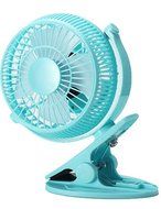 LBLI Desktop Fan For Chlidren Chargeable Fan Clip Base 2 Speeds Mini Portable Fan Battery or USB Power Supply... N7