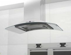 Z Line GL9i-30 Stainless Steel and Glass Island Mount Range Hood, 30-Inch
