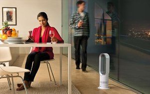 Dyson AM04 Hot + Cool Heater/Table Fan, Blue N4
