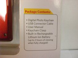 KODAK RED G150 DIGITAL PHOTO KEYCHAIN