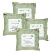 Bamboo Clear - All New Activated Charcoal Air Purifier - Non-Toxic, Chemical Free Deodorizer - 200 Grams (4 Pack... N3