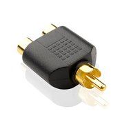 Cable Matters 5-Pack, Gold Plated 3-RCA Coupler N18