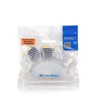 Cable Matters 5-Pack, Gold Plated 3-RCA Coupler N20