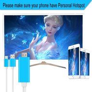 For iPhone HDMI CABLE 2M 8 Pin To HDMI Cable for iPhone 5 5S 6 6S Plus Support 1080P connection TV HDTV (Not Compatible... N3