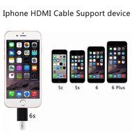 For iPhone HDMI CABLE 2M 8 Pin To HDMI Cable for iPhone 5 5S 6 6S Plus Support 1080P connection TV HDTV (Not Compatible... N4