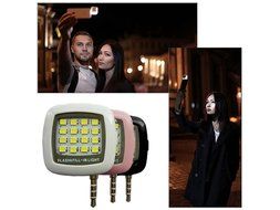 Asstar Universal Portable Mini 16 LED Night Using Selfie Enhancing Dimmable Flash Cellphone Camera Flash Fill-in... N4