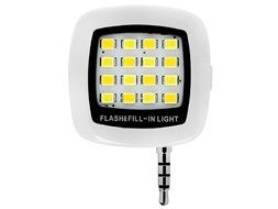 Asstar Universal Portable Mini 16 LED Night Using Selfie Enhancing Dimmable Flash Cellphone Camera Flash Fill-in... N5