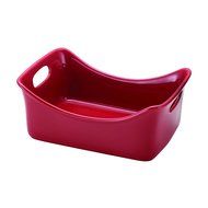 Rachael Ray Stoneware 3-Quart Rectangular Baker, Red N3