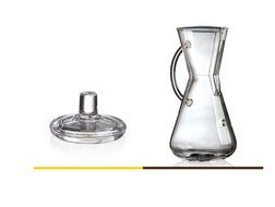 Chemex Bundle: Chemex 3-Cup Glass Handle Coffee Maker with Chemex Glass Coffee Maker Lid (Bundle)