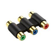 Cable Matters 5-Pack, Gold Plated 3-RCA Coupler N26