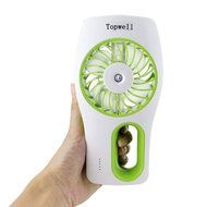 Topwell USB Mini Misting Fan Built-in Rechargeable Misting Fan Handheld Personal Cooling Mist Humidifier for Home... N8