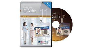 P120i Thermal Dual-Side ID Card Printer with AlphaCard ID Suite Photo ID Software