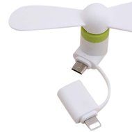 DShop Portable Micro USB and 8 Pin Lightning Mini Phone Fan Dock Handy Cooler Cooling Flexible Personal Mini Fan... N20