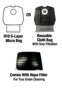 Clean Obsessed Commercial Lightweight Portable Canister Vacuum; Model CO711