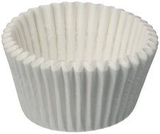White Round Baking Cup1-7/8X1-5/16 (10M) , 500 count , fluted paper
