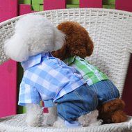 Spritech(TM) Pet Dog Puppy Lovely Cotton Clothes Vest Shirt Small Dog Blue S N18