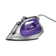 Black &amp; Decker IR1160S Precision Point Nonstick Soleplate Steam Iron, Silver/Purple N2